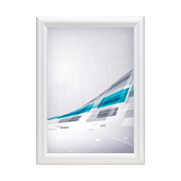 Flame Retardant Snap Frame, 25 mm profile, with mitered corners, silver anodized / Changeable Frame / Snap Frame | A4 (210 x 297 mm) 240 x 327 mm 192