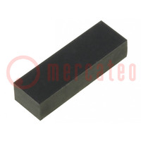 Self-adhesive foot; H: 3.6mm; black; rubber; W: 16mm; L: 5mm