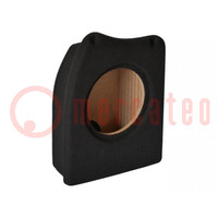 Car loudspeaker enclosure; MDF; black; textil; 200mm; Alfa Romeo