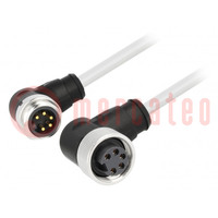 Cable: for sensors/automation; 7/8",both sides; 1.5m; male; PIN: 5
