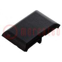 Stopper; for angle bracket; polyamide; 30mm; black; FA-093W301N06