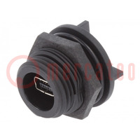 Connector: USB B mini; socket; USB mini Buccaneer; PIN: 5; IP68