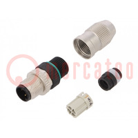 Plug; M12; PIN: 4; male; A code-DeviceNet / CANopen; for cable; IDC