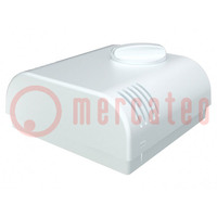 Enclosure: wall mounting; X: 80mm; Y: 80mm; Z: 33.3mm; ABS; white