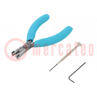 Stripping tool; 0.06÷0.6mm2; Wire: round; 120mm; ESD; Erem