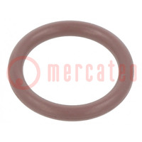 Joint O-ring; FPM; Thk: 2,5mm; Øint: 15mm; maron; -20÷200°C
