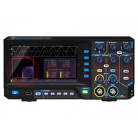 Oscilloscope: digital; DSO; Ch: 2; 100MHz; 1Gsps; 10kpts; LCD TFT 7"
