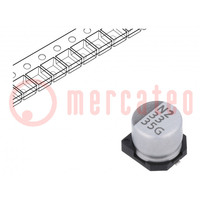 Kondenzátor: elektrolit; SMD; 33uF; 35VDC; ±20%; -55÷105°C; 2000h