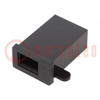 Enclosure: specialist; X: 34.6mm; Y: 54.2mm; Z: 20.5mm; ABS; black