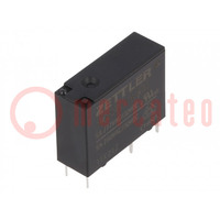 Relay: electromagnetic; SPST-NO; Ucoil: 5VDC; 5A; 5A/277VAC; PCB