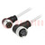 Cable: for sensors/automation; 7/8",both sides; 0.6m; male; PIN: 5