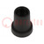 Knob; conical; thermoplastic; Øshaft: 6mm; Ø14x18mm; black; push-in