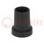Knob; conical; thermoplastic; Øshaft: 6.35mm; Ø14x18mm; black