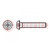 Screw; M4x12; 0.7; Head: button; hex key; HEX 2,5mm; ISO 7380