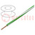 Przewód; H05V-K,LgY; linka; Cu; 1,5mm2; PVC; zielono-biały; 100m