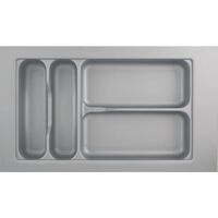 Produktbild zu HETTICH Orga Tray 440 Besteckeinsatz,Tiefe 440-520mm, Nennbreite 350mm, Silber