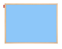 Tablica sucho�cieralna magnetyczna MEMOBE niebieska, rama drewniana, 60x40 cm