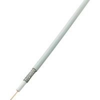 TRU COMPONENTS 1567172 - CABLE COAXIAL (DIÁMETRO EXTERIOR: 6,80 MM, RG6/U 75, 85 DB, 100 M), COLOR BLANCO