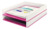 Briefkorb WOW Duo Colour, A4, Polystyrol, weiß/pink