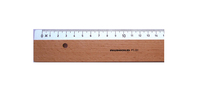 Rumold FL20/30 Lineal Schreibtisch-Lineal 300 mm Buche Buche, Weiß 10 Stück(e)