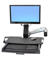 Ergotron StyleView Sit-Stand Combo Arm with Worksurface 61 cm (24 Zoll)