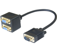 CUC Exertis Connect 137036 VGA kabel 0,3 m VGA (D-Sub) 2 x VGA (D-Sub) Zwart