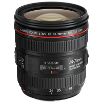 Canon EF 24-70mm f/4L IS USM SLR Standardowy obiektyw zmiennoogniskowy Czarny