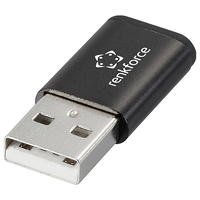 Renkforce RF-6615904 Kabeladapter USB-A USB-C Schwarz