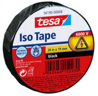 TESA 56190-00008 Tonbandkassette 20 m Schwarz