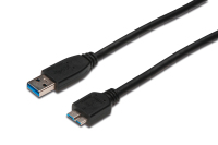 Ednet 84133 cable USB 1 m USB 3.2 Gen 1 (3.1 Gen 1) USB A Micro-USB B Negro