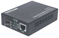 Intellinet 510493 convertitore multimediale di rete 1000 Mbit/s Nero
