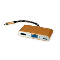 ROLINE 12.03.3155 Notebook-Dockingstation & Portreplikator USB 3.2 Gen 1 (3.1 Gen 1) Type-B Schwarz, Gold, Weiß