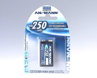 Ansmann Accu, 9V Block 6F22, 250 mAh Niklowo-metalowo-wodorkowa (NiMH)