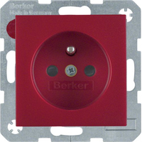 Berker 6768760062 Steckdose Typ E Rot