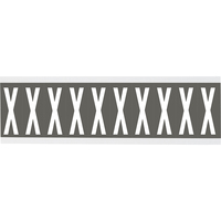 Brady CNL1GR X self-adhesive label Rectangle Removable Grey, White 250 pc(s)