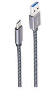 shiverpeaks Basic-S USB Kabel 0,5 m USB 3.2 Gen 2 (3.1 Gen 2) USB C Grau