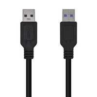 AISENS Cable USB 3.0, Tipo A/M-A/M, Negro, 3.0m