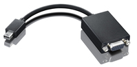 Lenovo 0A36536 adapter kablowy VGA (D-Sub) Mini DisplayPort Czarny