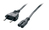 Uniformatic 46102 câble électrique Noir 5 m CEE7/16 Coupleur C7