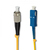 Qoltec 54319 fibre optic cable 10 m SC FC G.652D Yellow
