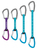 Petzl DJINN AXESS Locking carabiner Aluminium Grey, Turquoise 1 pc(s)