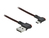 DeLOCK USB2.0-Kabel A-TypC: 1m, schwarz/rot USB-kabel USB A Micro-USB B Zwart