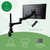 R-Go Tools Monitorarm R-Go Caparo, verstelbare dubbele monitorarm met gasveer, 100% circulair, 3-9 kg draagvermogen, zwart