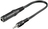 Goobay 50470 cable de audio 0,2 m 3,5mm 6,35mm Negro
