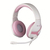 Konix Geek Girl Crystal Headset Vezetékes Fejpánt Játék Rózsaszín, Fehér