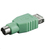 Microconnect USBAFPS2 cable gender changer PS/2 USB A Green