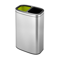 OLI-Cube Open Top Bin Mülleimer 20+20 Litre, EKO - Design Abfallbehälter aus