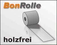 Bonrolle 58/80/12, holzfrei, weiss
