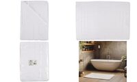 HYGOSTAR Tapis de bain, 500 x 700 mm, en coton, blanc (6495853)