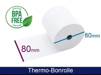 Thermorolle - 80 80 12.7 (B/D(max.)/K) weiss, 55g, 80m, BPA frei